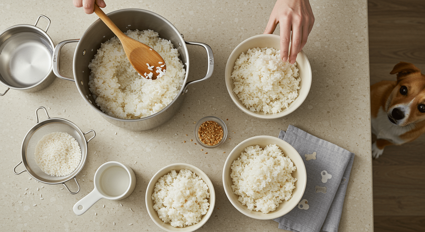 how to prepare rice safely for your dog step by step guide